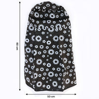 Gas cylinder fully covered by floral fabric LPG cylinder cover
