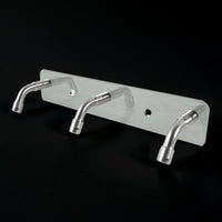 Stainless Steel Wall Mounted Coat 3 Hook Rack (14x3 / 1 Pc)