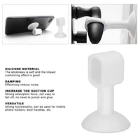 Durable silicone door stopper placed behind door lever to keep door open
