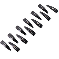 Complete set of 12 versatile Metal Hair Clips for women and girls.