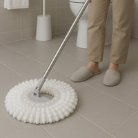 Magic Mop Refill Head showing cleaning action with absorbent microfiber