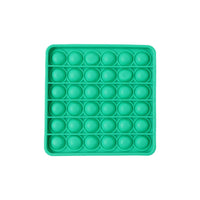 Square-shaped silicone Pop It toy in detail