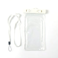 All-mobile size waterproof pouch close up with secure locking mechanism