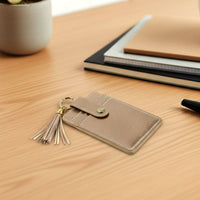 PU Leather card holder with transparent ID window