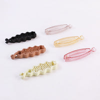 Assorted color strong plastic hair claw clip for daily use