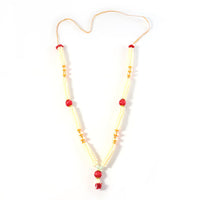 Festive floral decorative pooja garland for Hindu worship rituals
