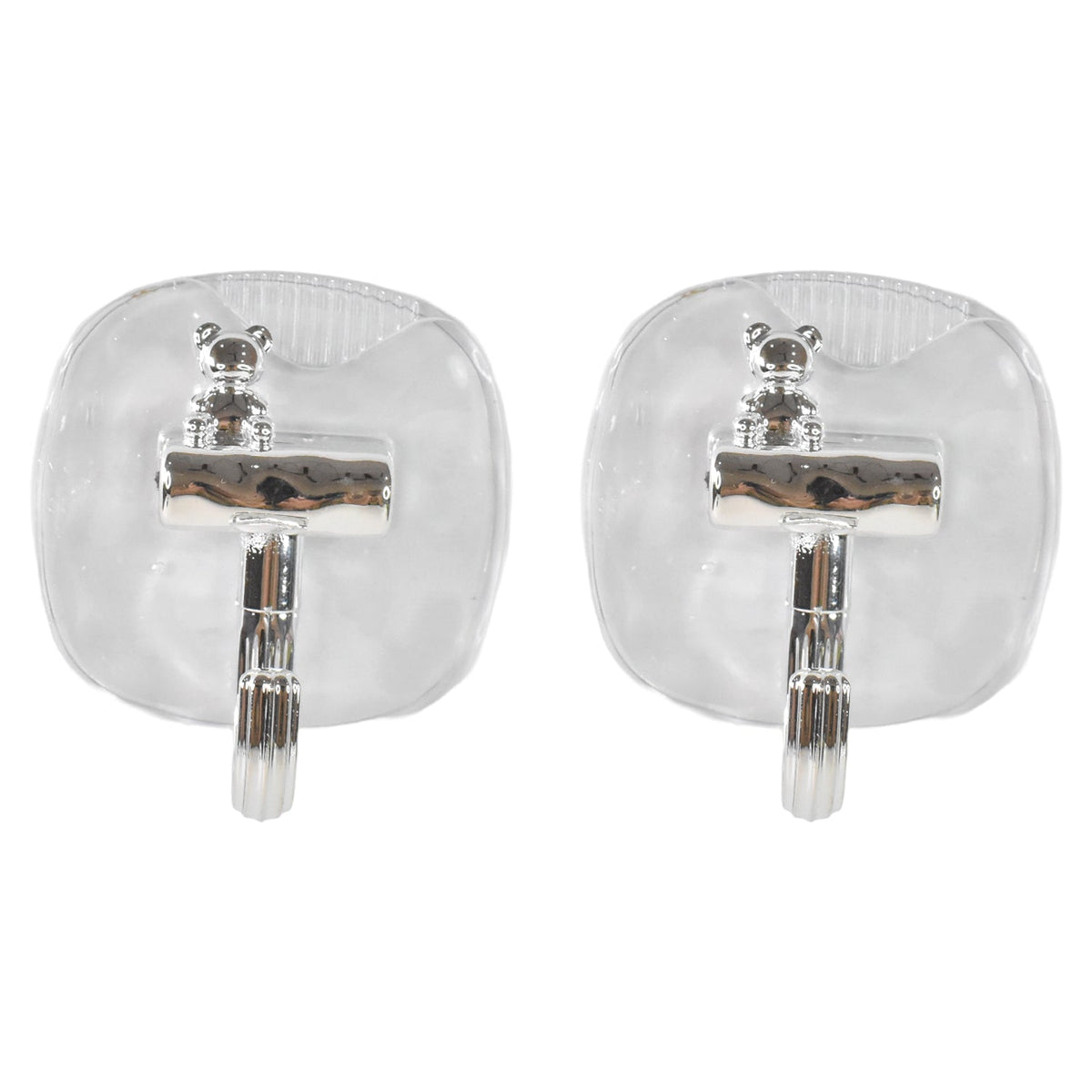 Plastic self adhesive wall hook with secure grip on smooth surface