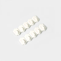 Illustration showing easy peel-and-stick installation steps for the adhesive wall hooks.