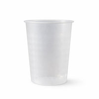 Plastic juice cup with 200 ML capacity in transparent design