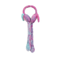 Detail image of plush earmuff used for child winter warm wear