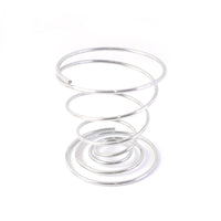 Spiral egg holder made of rust-resistant stainless steel for kitchen use