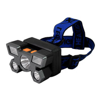 Durable 5 LED headlamp designed for various outdoor activities.