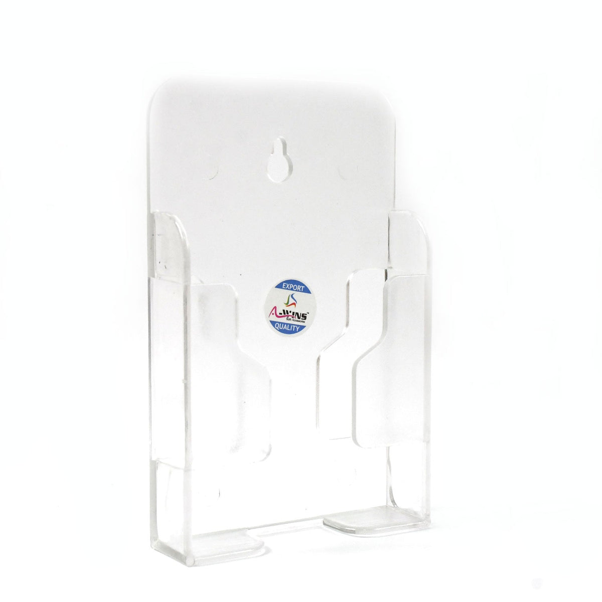 Hands-free phone holder on an office wall, ideal for video calls and productivity.