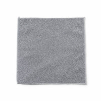 Folded microfiber cloth emphasizing durability and reusability