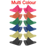 An array of Pyramid Mobile Stands, emphasizing their sleek, minimalist design.