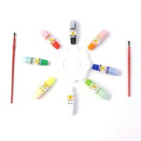 Complete watercolor art color kit including brushes and palette for creative painting