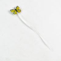 Colorful LED butterfly hair braid clip in vibrant colors
