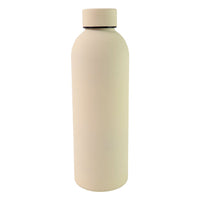 Thermal double-wall stainless steel water flask with vacuum insulation