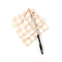 Cleaning mop featuring machine-washable cotton cloth