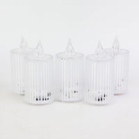 Single LED flameless candle with premium crystal-effect design