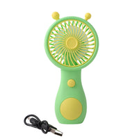 Small cartoon style mini fan for outdoor and travel use