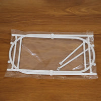 Compact trash bag holder stand folded, perfect for space saving