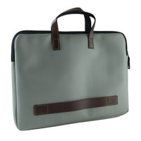 Stylish business briefcase with secure zipper closure