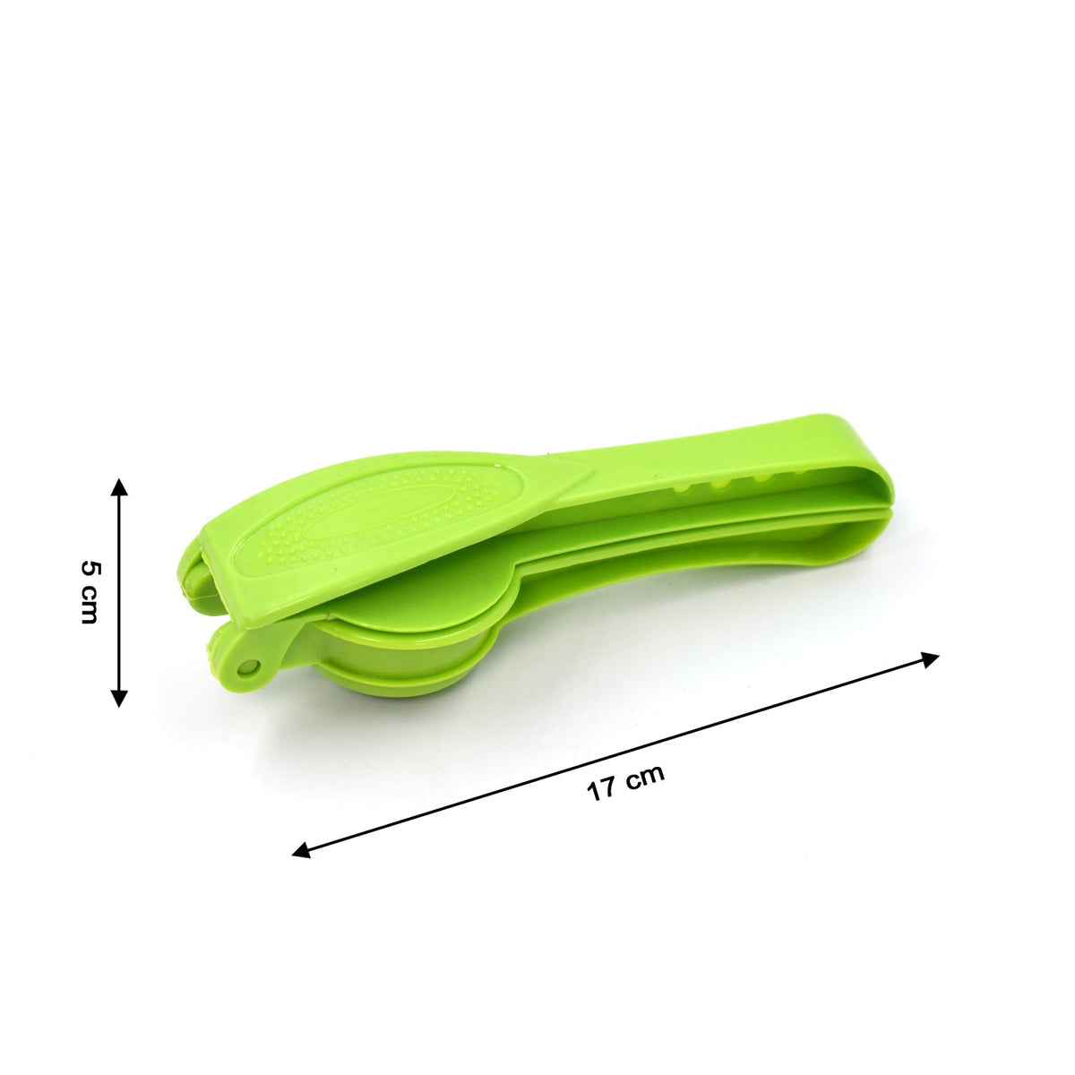 Overview of the robust plastic lemon squeezer, emphasizing its durability.