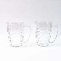 Apex Mocktail Mug Glass set of two with modern design for everyday beverages