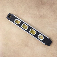 Spirit level tool with hanging hole for easy storage in workshop or toolbox