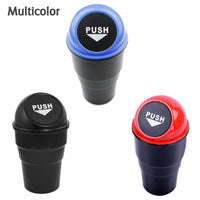 Compact car dustbin by Velvet Wheels for easy waste disposal in vehicles.