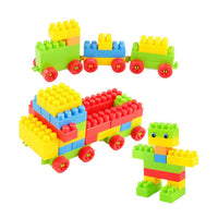Educational Kids' Block Set with colorful bricks promoting cognitive development.
