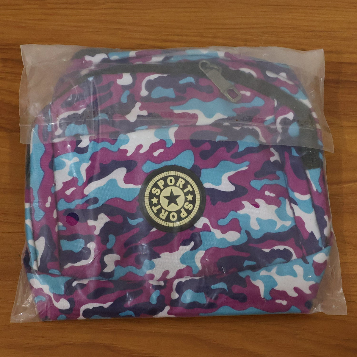 Durable camouflage waist bag perfect for hiking, running, and travel