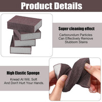 Durable kitchen cleaning sponge with abrasive scrub surface