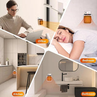 Portable 600W energy-efficient wall-mounted heater suitable for office use