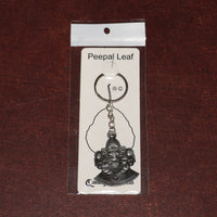 Lord Ganesha keychain packaged in Peepal leaf blister pack