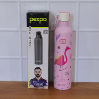 Detailed view of printed design on Pexpo Oslo Art water bottle