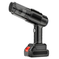 Cordless handheld vacuum with brush attachment for effective cleaning of upholstery and tight spaces.