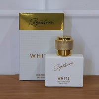 Premium white eau de perfume fragrance