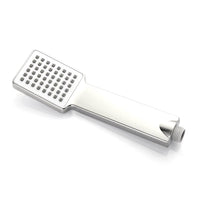 High pressure shower head displaying various spray settings for a customized shower.