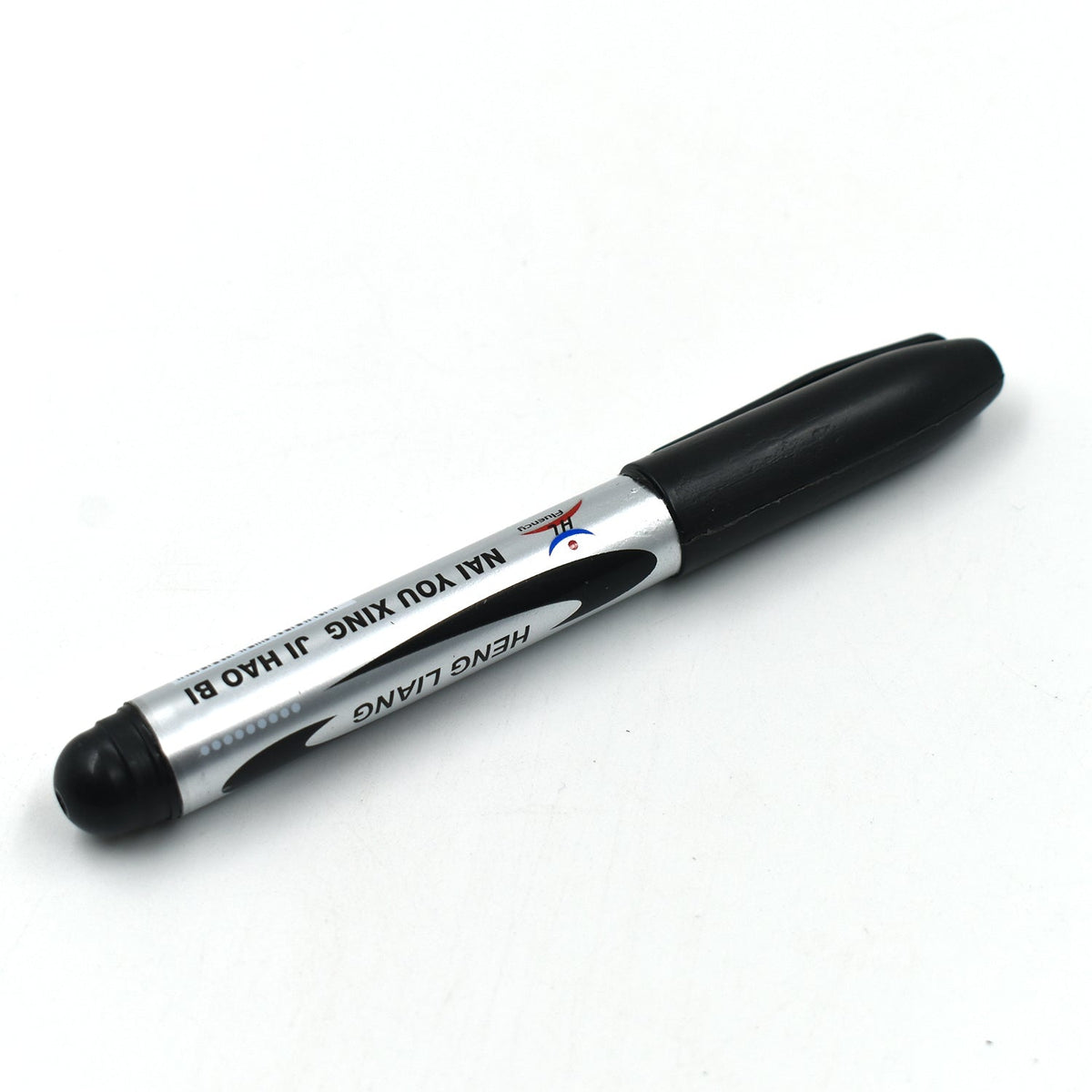 InkGlow Permanent Black Markers on a desk, ready for classroom use.