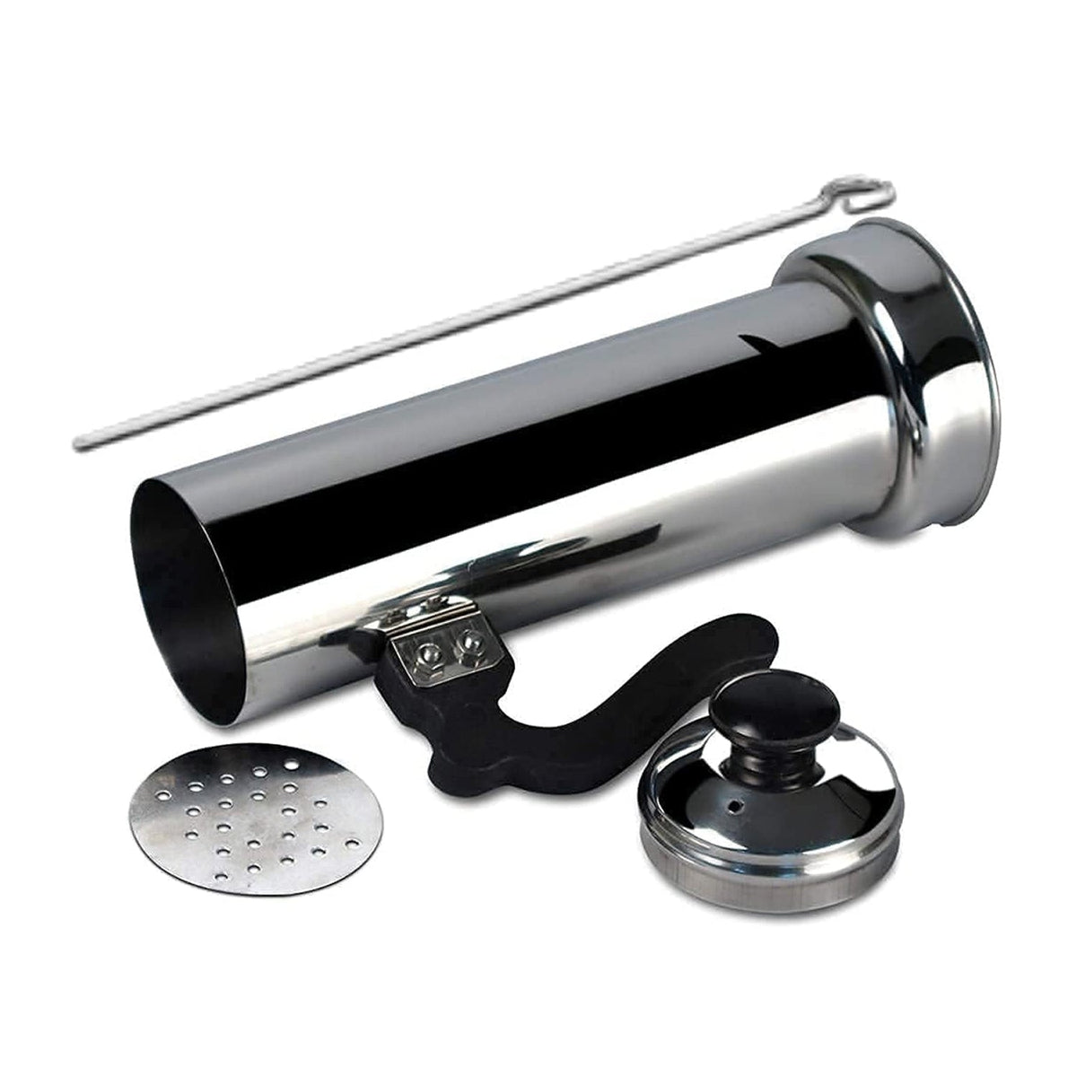 All components of the durable stainless steel Puttu Maker laid out.