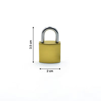 Detailed view of the textured surface of the FortiLock Imitation Copper Lock.