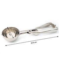 Ice cream scoop close-up showing trigger release design