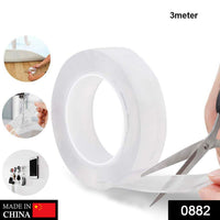 Roll of clear double-sided nano gel tape ready for use.