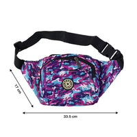 Camouflage waist bag lightweight design for comfortable long wear