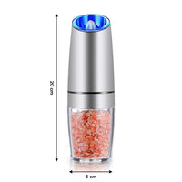 Modern automatic electric salt and pepper grinder with adjustable coarseness