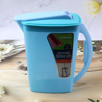 Kitchen water storage jug with lid for home beverage serving