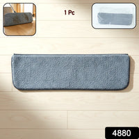 Flat mop replacement pad made of soft microfiber material