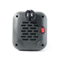 Wall socket mounted plug-in room heater with safety protection features
